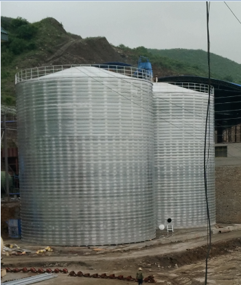 郧西粮食钢板仓的安装全过程不用热焊接